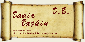 Damir Bajkin vizit kartica